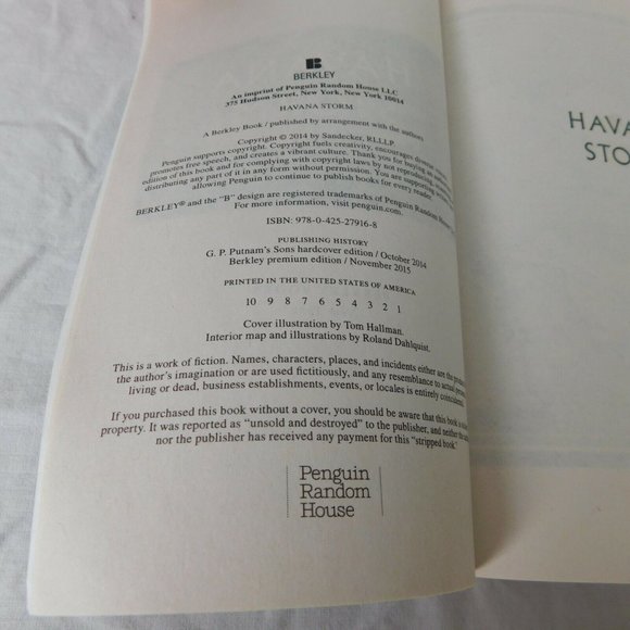 Lot of 3 Clive Cussler Dirk Pit PB Valhalla Rising Havana Storm Pacific Vortex - Picture 6 of 8